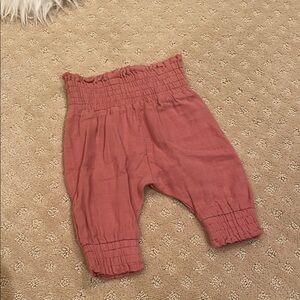 Kate Quinn 0-3M Mauve Pink Bubble Cotton Harem Pants